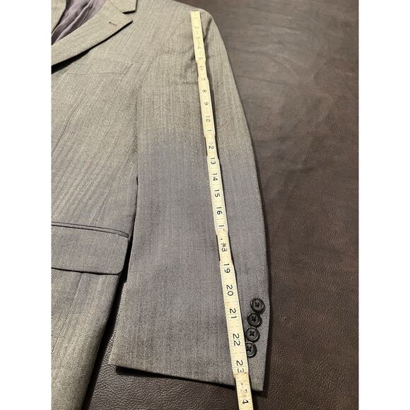 Ralph Lauren Mens Tweed Sport Coat 41 41R Plaid Jacket Blazer Wool Brown Tan - Picture 6 of 7